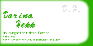 dorina hepp business card